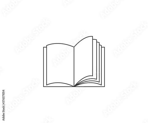 Book, education, open book icon. Vector illustration.