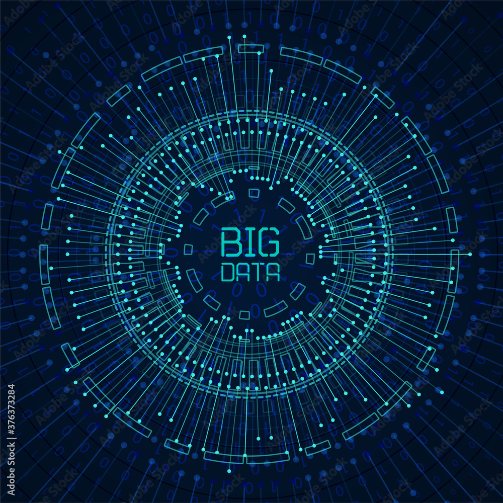 Abstract big data visualization Abstract big data visualization