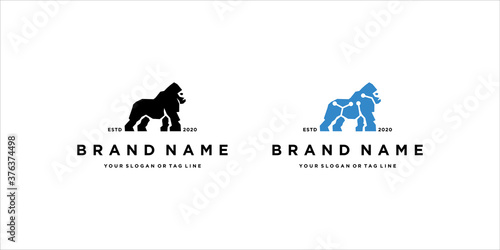 gorilla tech logo gorilla logo design vector