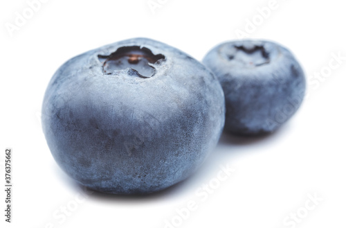 Tasty blueberry on white background