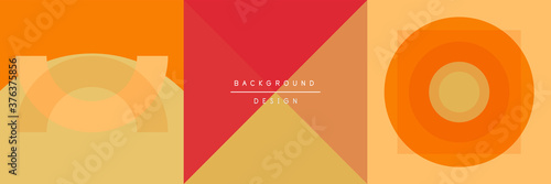 Neo memphis geometric pattern with circles, squares and lines. Pop art abstract background for covers, banners, flyers and posters and other templates