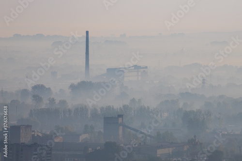 View of industrial districts of Lviv