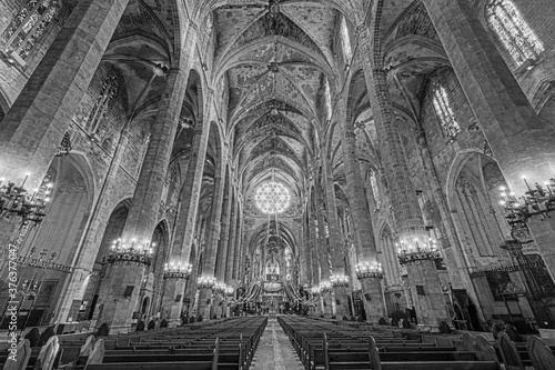 Catedral de Mallorca , siglo  XIII, Monumento Histórico-artístico, Palma, mallorca, islas baleares, españa, europa