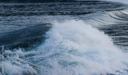 ocean waves at dusk in southern Tasmania, Australia