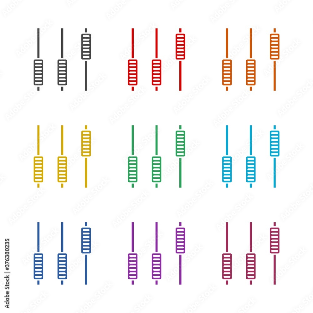 Volume level icon, color set Volume level icon, color set