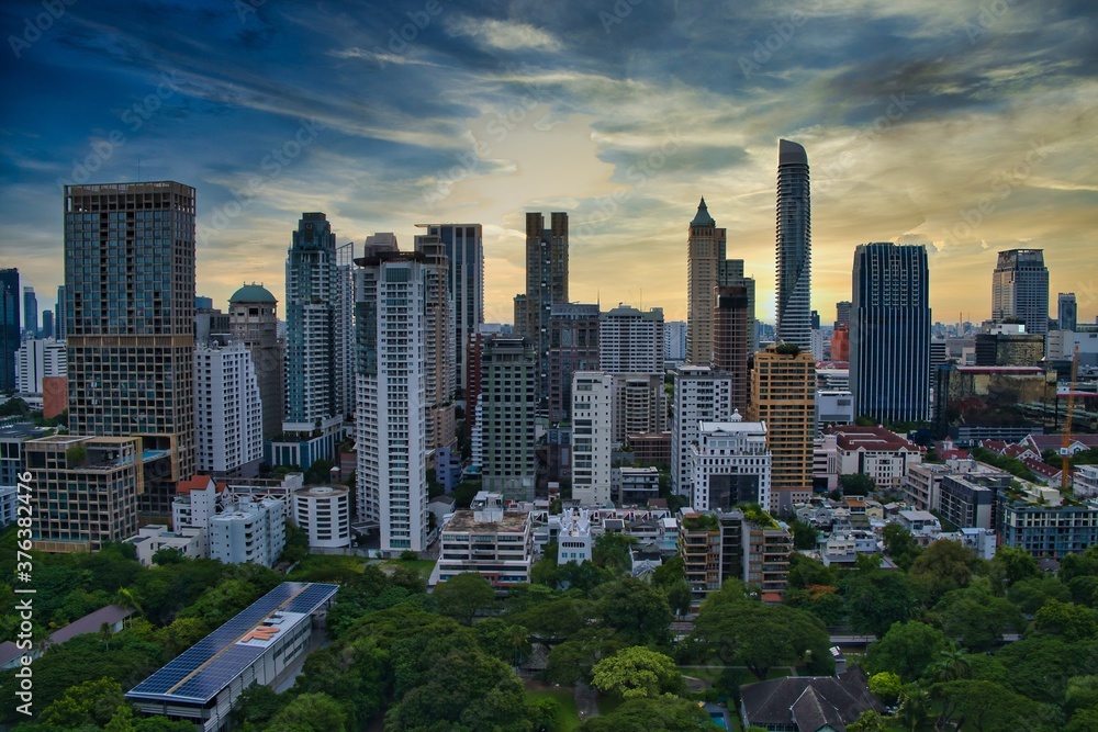 Fototapeta premium Bangkok city skyline