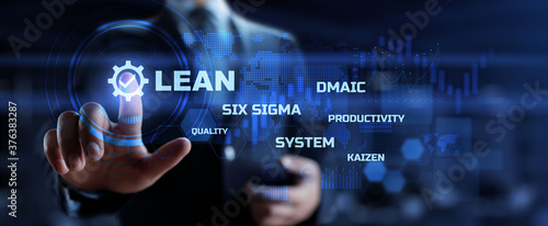 Картината върху платно Lean manufacturing DMAIC, Six sigma system