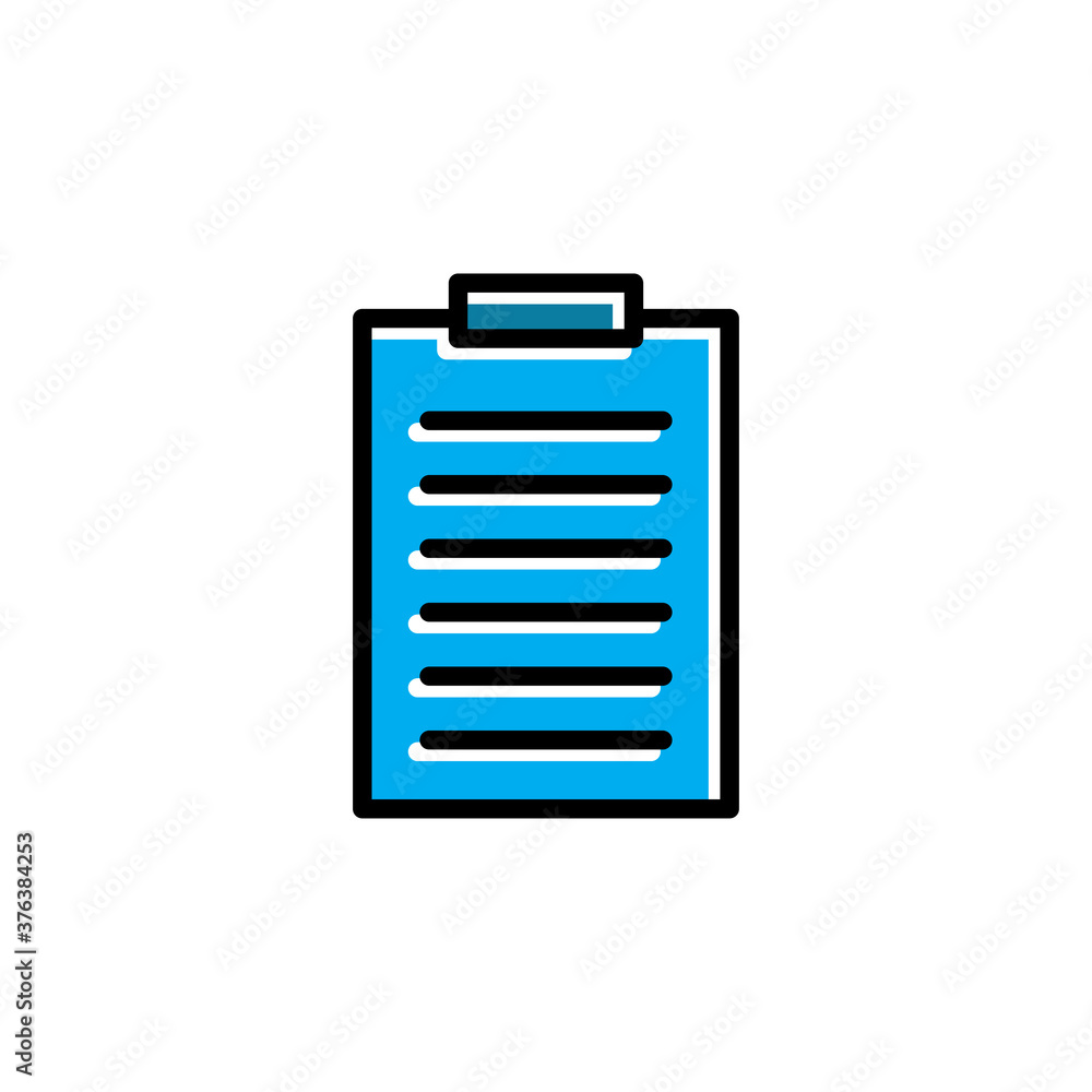 Checklist flat icon. Design template vector Checklist flat icon. Design template vector