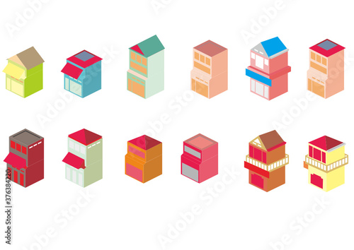 isometric basic bulding simple