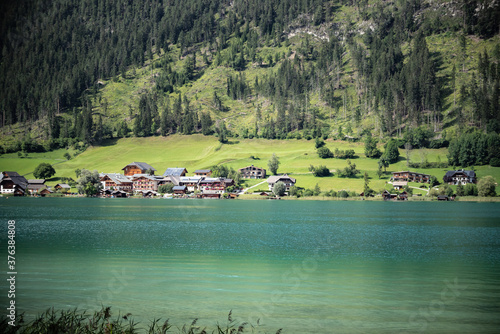 White lake in Carynthia, Austria photo
