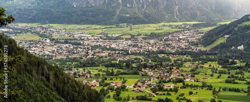 Austrian alps over the town of Lienz