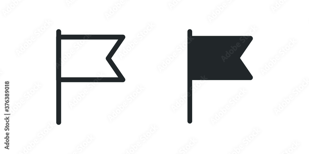 vector of flag icon. navigation symbol isolated for web and mobile app on white background vector of flag icon. navigation symbol isolated for web and mobile app on white background