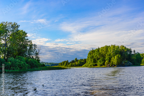 Beautiful landscape of Lake Ladoga.