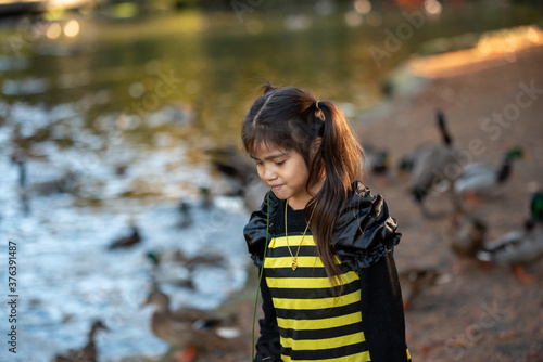 little girl on yellow custom 