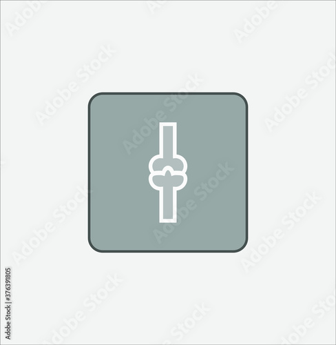 simple icon of bones, for traumatology