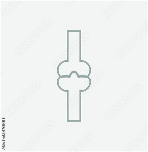 simple icon of bones, for traumatology