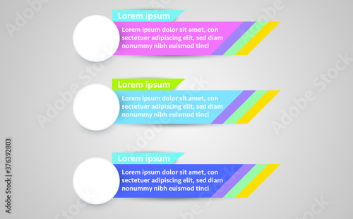 Lower third design template. Vector illustration.