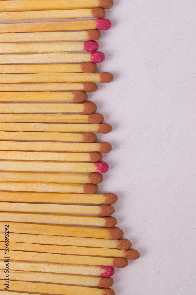 Naklejka premium matches on a white background