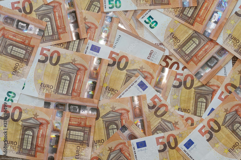 50 euro background of european money for wallpaper of Fifty banknotes in financial rich concept 50 euro background of european money for wallpaper of Fifty banknotes in financial rich concept