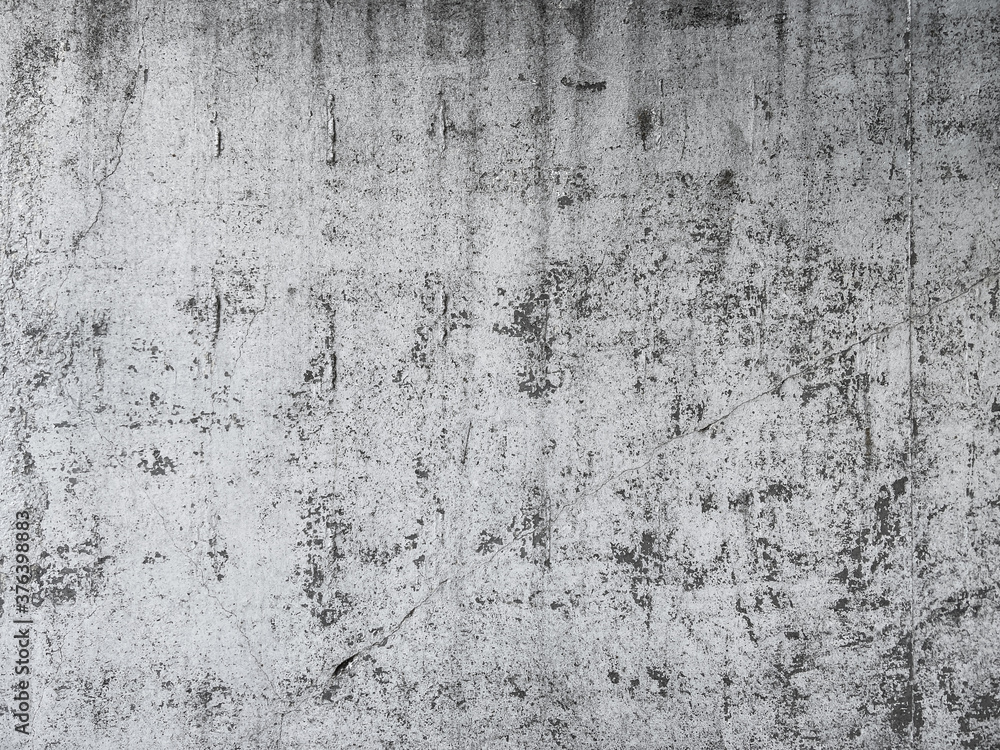 Fototapeta premium Horizontal texture of gray concrete wall