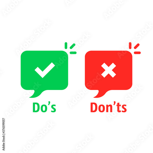 positive and negative check marks