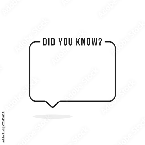 black linear did you know frame