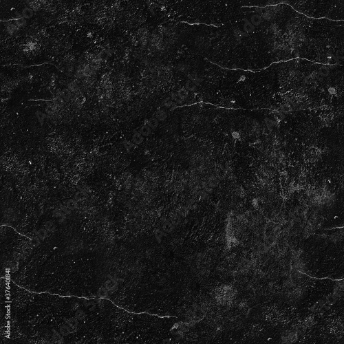 Seamless Black Walls Textures. Tileable loft background.