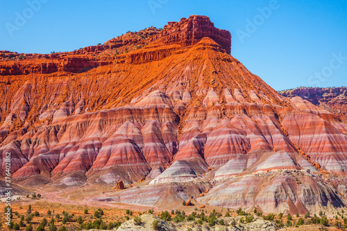 Grandiose mountains of red sandstone