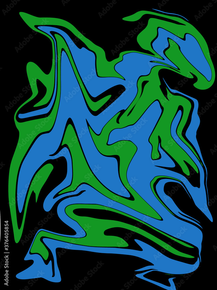 abstract like bird dark blue and green watercolor luxury pattern fluid liquid light color on black. abstract like bird dark blue and green watercolor luxury pattern fluid liquid light color on black.