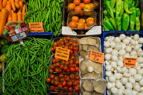 productos de baleares, frutas y verduras Miquel Gelabert , Palma, Mallorca,Islas Baleares, Spain. photo