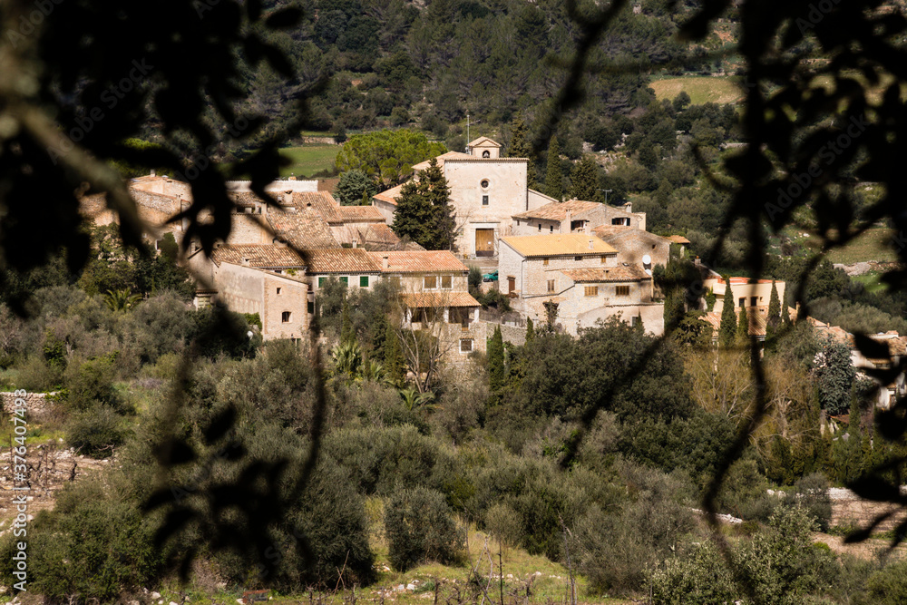pueblo de Orient, Bunyola,Sierra de Tramuntana,Mallorca,Islas Baleares,España