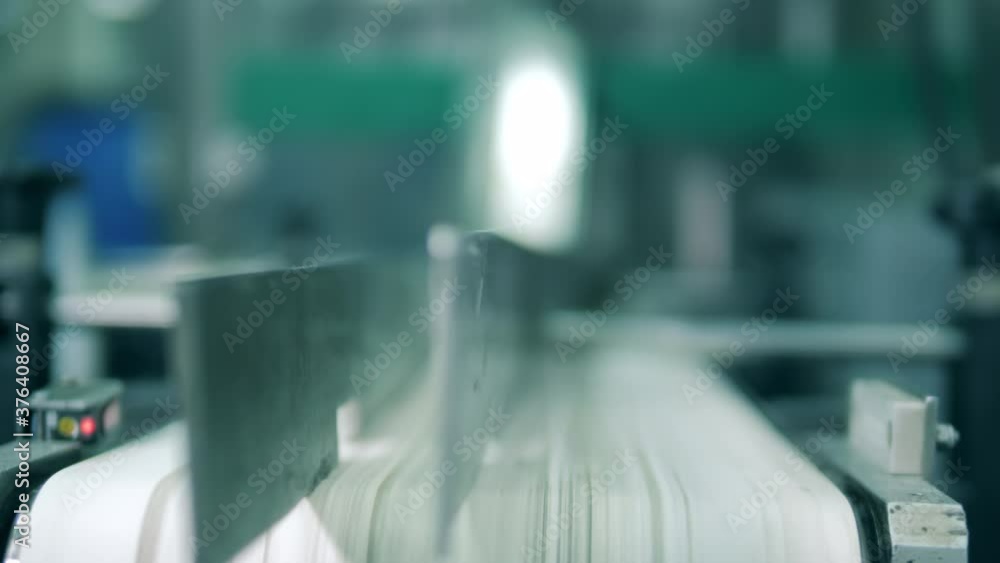 Tubes with medical products are falling from the transporter Tubes with medical products are falling from the transporter