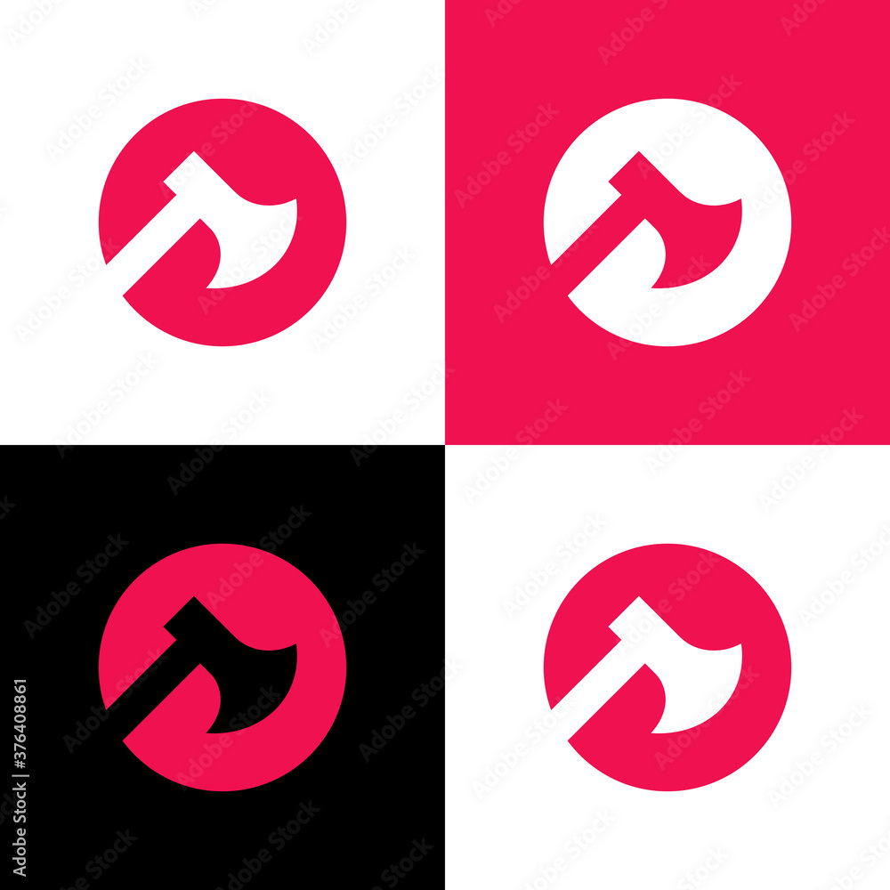 Axe logo icon design, wood industry or lumberjack concept Axe logo icon design, wood industry or lumberjack concept