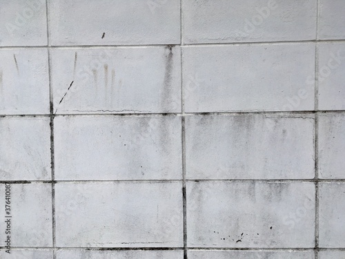 White cement block wall 