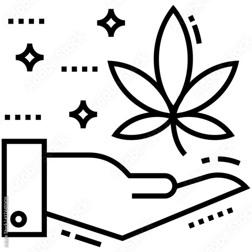 Hand Holding Cannabis