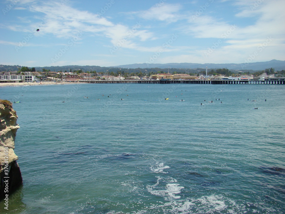 Santa Cruz California Ocean town Pier