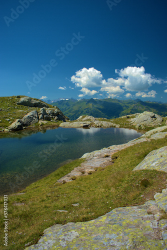 Kleiner Bergsee auf dem Pizol in der Schweiz 7.8.2020 © Robert