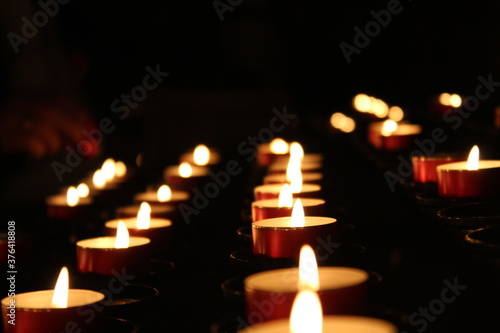 candles in the church