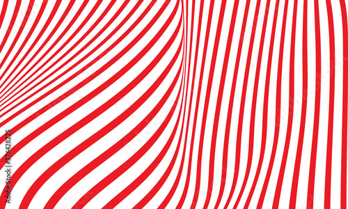 Abstract wave vector background. red and white curved line stripe. modern waves. wavy lines pattern. geometric line stripes. Trendy wavy background. 