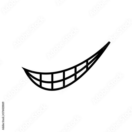 Smirk expression icon design template vector isolated