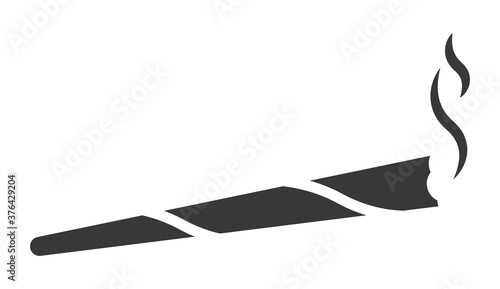 Marijuana joints or cannabis spliff cigarettes vector icon.