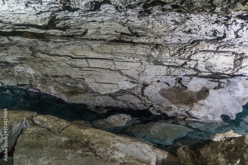 Kungurskaya cave in russia is dark and cold