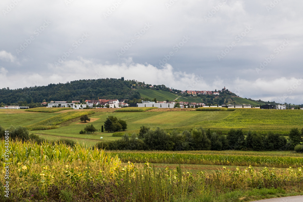 Winnenden Hertmannsweiler-Industriegebiet und Bürg bei schlechten Wetter