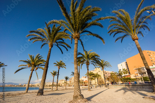 Arenal beach. Mallorca. Islas Baleares. Spain.