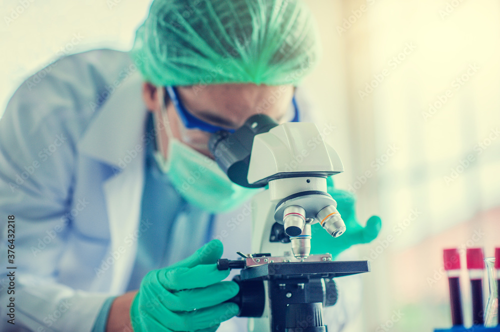 Doctor use microscope Doctor use microscope