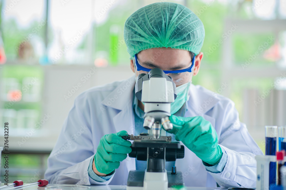 Doctor use microscope Doctor use microscope