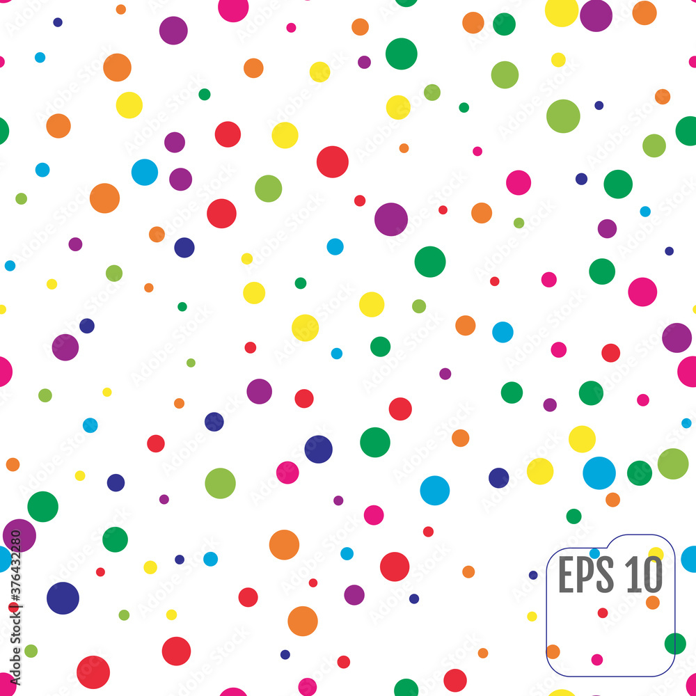 Seamless Pattern with Colorful polka dots Seamless Pattern with Colorful polka dots