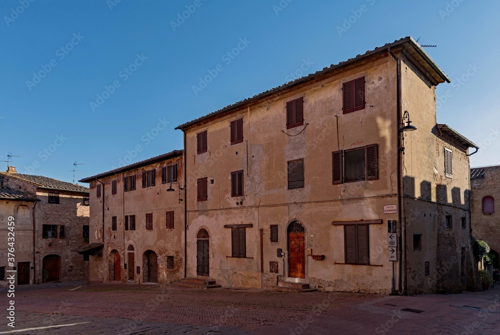 Altstadt von Certaldo in der Toskana in Italien 