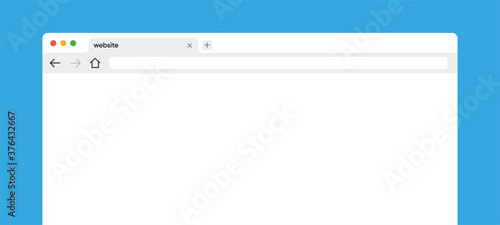 Browser Website Search Internet Vector Tab Template photo