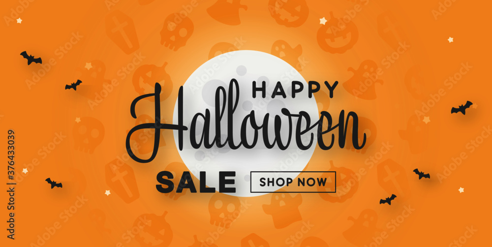 Halloween Sale Promotion Banner Design